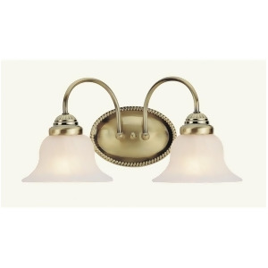 Livex Lighting Edgemont Bath Light in Antique Brass 1532-01 - All