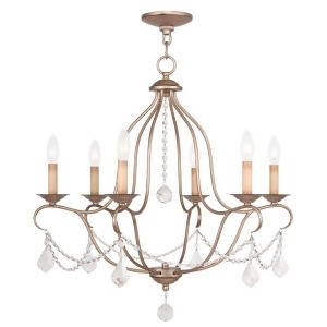 Livex Lighting Chesterfield Chandelier in Antique Silver Leaf 6426-73 - All