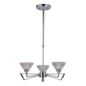 Elk Lighting Frenzy Collection 3 Light Chandelier in Polished Chrome 46153-3 - All