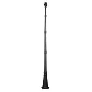 Livex Lighting Outdoor Cast Aluminum Fluted Post in Black 7617-04 - All