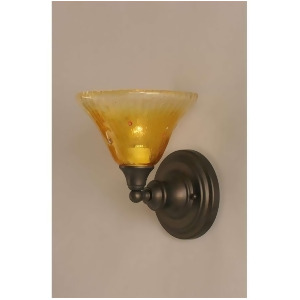 Toltec Lighting Wall Sconce 7' Gold Champagne Crystal Glass 40-Dg-770 - All
