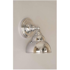 Toltec Lighting Wall Sconce Chrome 7' Double Bubble Metal Shade 40-Ch-427 - All