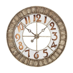 Sterling Ind. Round Metal Outdoor Wall Clock Montana 128-1001 - All