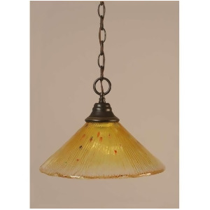 Toltec Lighting Chain Hung Pendant 12' Gold Champagne Crystal Glass 10-Dg-774 - All