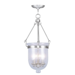 Livex Lighting Jefferson Chain Hang in Brushed Nickel 5084-91 - All