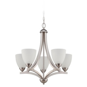 Craftmade Hartford 5 Light Chandelier Satin Nickel 37725-Sn - All