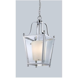 Z-lite Ashbury 3 Lt Pendant Chrome Clear Beveled Out/Matte Opal In 178-3 - All