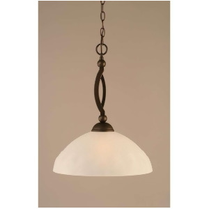 Toltec Lighting Bow Pendant Bronze 16' Frosted Turtle Glass 271-Brz-5651 - All