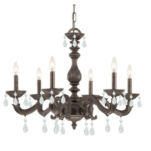 Crystorama Sutton 6 Light Crystal Spectra Crystal Chandelier 5036-Vb-cl-s - All