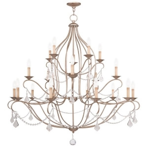 Livex Lighting Chesterfield Chandelier in Antique Silver Leaf 6439-73 - All