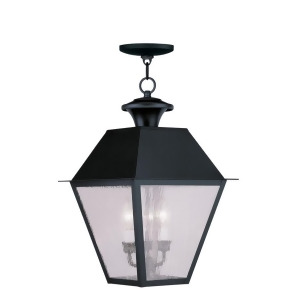 Livex Lighting Mansfield Outdoor Chain Hang in Black 2170-04 - All