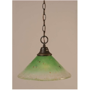 Toltec Lighting Chain Hung Pendant 12' Kiwi Green Crystal Glass 10-Dg-447 - All