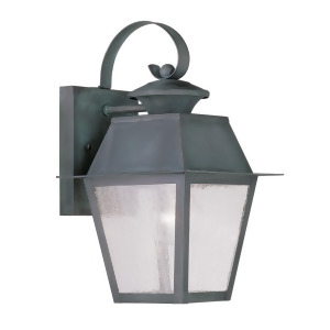Livex Lighting Mansfield Outdoor Wall Lantern in Charcoal 2162-61 - All