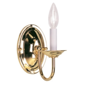 Livex Lighting Home Basics Wall Sconce in Polished Brass 4151-02 - All