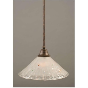 Toltec Lighting Stem Pendant Bronze 16 Frosted Crystal Glass 26-Brz-711 - All