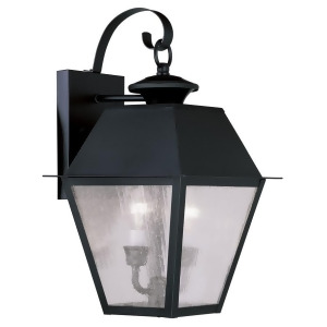 Livex Lighting Mansfield Outdoor Wall Lantern in Black 2165-04 - All