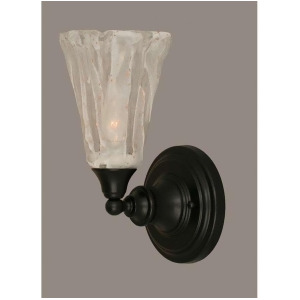 Toltec Lighting Wall Sconce 5.5' Fluted Italian Ice Glass 40-Mb-729 - All
