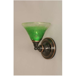 Toltec Lighting Wall Sconce 7' Kiwi Green Crystal Glass 40-Bc-753 - All
