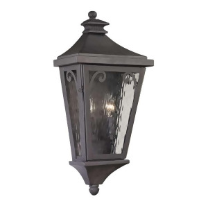 Elk Lighting Forged Camden Collection 2 Light Outdoor Sconce Charcoal 47080-2 - All