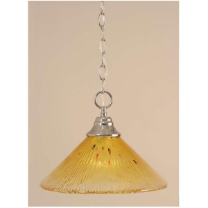 Toltec Lighting Chain Hung Pendant 12' Gold Champagne Crystal Glass 10-Ch-774 - All