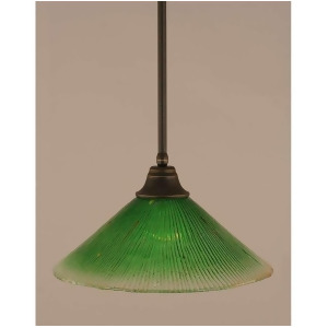 Toltec Lighting Stem Pendant 16' 16' Kiwi Green Crystal Glass Shade 26-Dg-717 - All