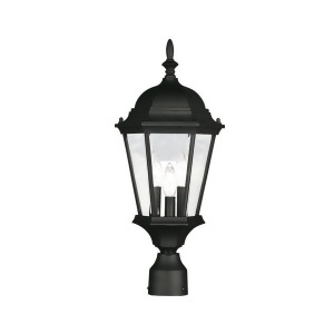 Livex Lighting Hamilton Outdoor Post Head in Black 7563-04 - All