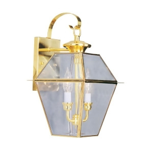 Livex Lighting Westover Outdoor Wall Lantern in Polished Brass 2281-02 - All