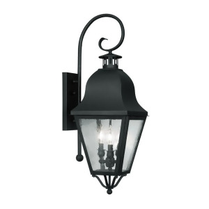Livex Lighting Amwell Outdoor Wall Lantern in Black 2555-04 - All