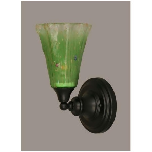 Toltec Lighting Wall Sconce Fluted Fluted Kiwi Green Crystal Glass 40-Mb-723 - All