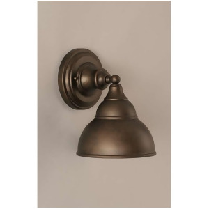 Toltec Lighting Wall Sconce Bronze 7' Double Bubble Metal Shade 40-Brz-427 - All