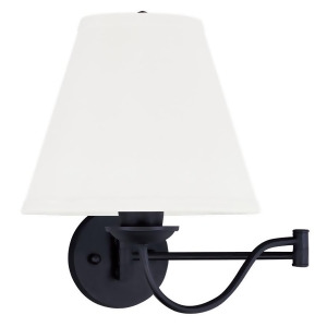 Livex Lighting Ridgedale Swing Arm Wall Lamp in Black 6471-04 - All