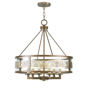 Livex Lighting Waverly Chandelier Palacial Bronze Gilded Accents 6258-64 - All