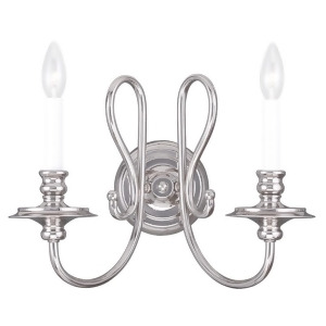 Livex Lighting Caldwell Wall Sconce in Polished Nickel 5162-35 - All