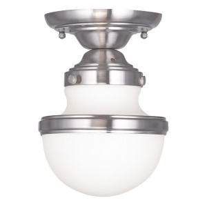 Livex Lighting Oldwick Ceiling Mount in Brushed Nickel 5720-91 - All