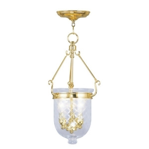 Livex Lighting Jefferson Chain Hang in Polished Brass 5073-02 - All