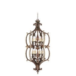 Livex Lighting Seville Foyer in Palacial Bronze with Gilded Accents 8866-64 - All