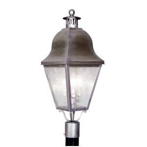 Livex Lighting Amwell Outdoor Post Head in Vintage Pewter 2556-29 - All