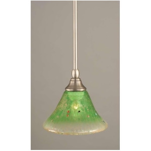 Toltec Lighting Stem Mini Pendant 7' Kiwi Green Crystal Glass 23-Bn-753 - All