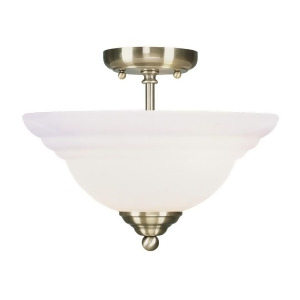 Livex Lighting North Port Ceiling Mount in Antique Brass 4259-01 - All