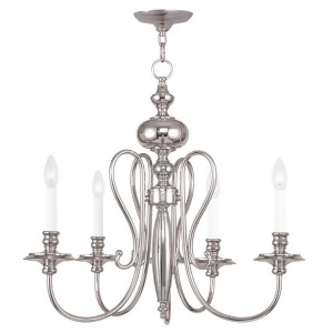 Livex Lighting Caldwell Chandelier in Polished Nickel 5165-35 - All