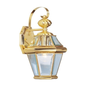 Livex Lighting Georgetown Outdoor Wall Lantern in Polished Brass 2161-02 - All
