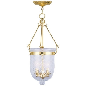 Livex Lighting Jefferson Chain Hang in Polished Brass 5074-02 - All