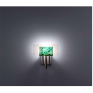 Wpt Design Dessy 1 Ss Incandescent Wired Green/Flat Back White Dessy1-WG-FLWH - All