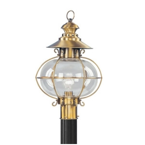 Livex Lighting Harbor Outdoor Post Head in Flemish Brass 2226-22 - All