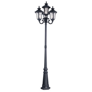 Livex Lighting Oxford Outdoor 4 Head Post in Black 7869-04 - All
