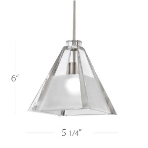 Wac Lighting Tikal Quick Connect Pendant Clear/Frosted Shade Qp915-cf-bn - All