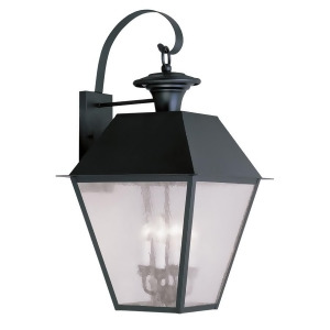Livex Lighting Mansfield Outdoor Wall Lantern in Black 2172-04 - All