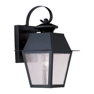 Livex Lighting Mansfield Outdoor Wall Lantern in Black 2162-04 - All