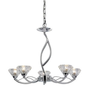 Elk Lighting Hawthorne Collection 5 Light Chandelier Polished Chrome 46149-5 - All