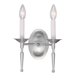 Livex Lighting Williamsburg Wall Sconce in Brushed Nickel 5122-91 - All